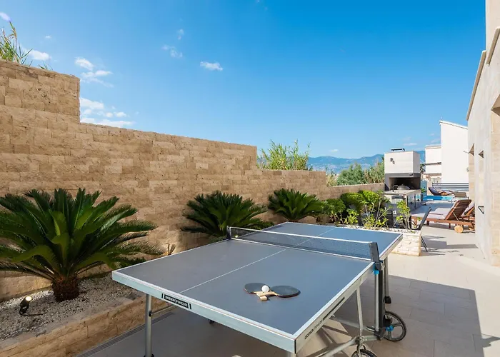 Villa Emma On Island Pag For 14 Persons With Sea View, Wellness & Pool Heating Pag Town