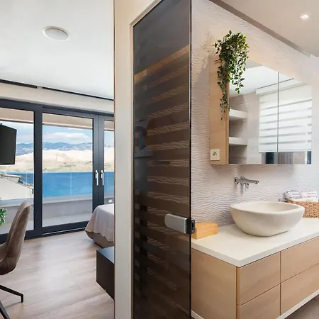 Emma On Island Pag For 14 Persons With Sea View, Wellness & Pool Heating Villa