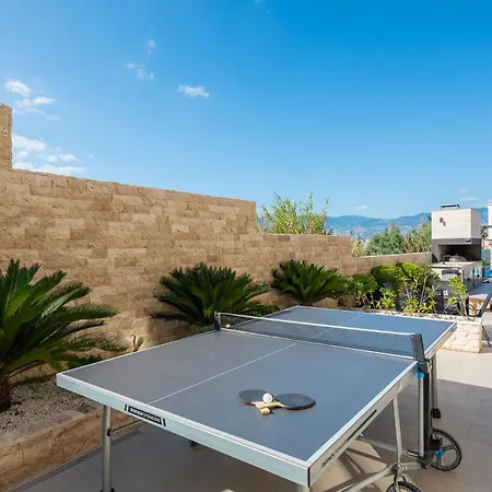 Villa Emma On Island Pag For 14 Persons With Sea View, Wellness & Pool Heating Pag Town